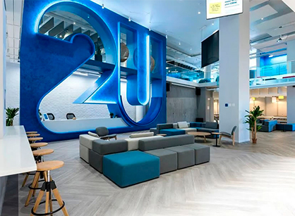 多樣化協作的辦公裝修設計空間如何打造——在線教育網站2U