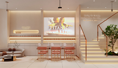 水胭脂美容院裝修設計